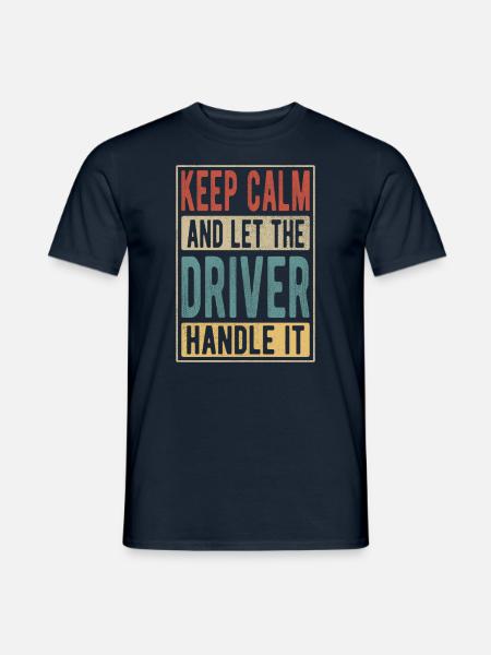 Driver Retro Geschenk - Männer T-Shirt - Navy