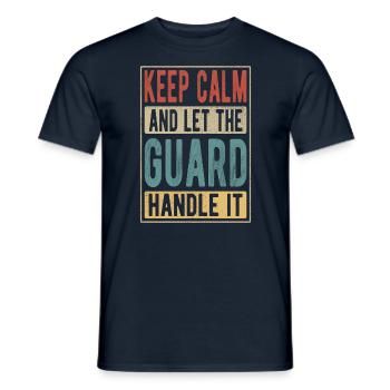Guard Retro Gift - Men's T-Shirt - navy - Front - AI Model Male 178 light (178cm)