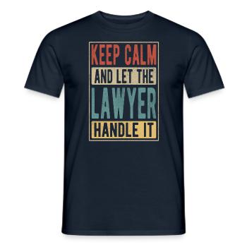 Avocat rétro cadeau - T-shirt homme - marine - Devant - AI Model Male 178 light (178cm)