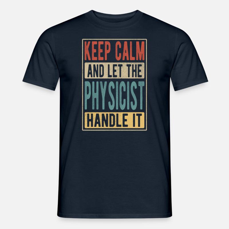 Physiker Retro Geschenk - Männer T-Shirt - Navy