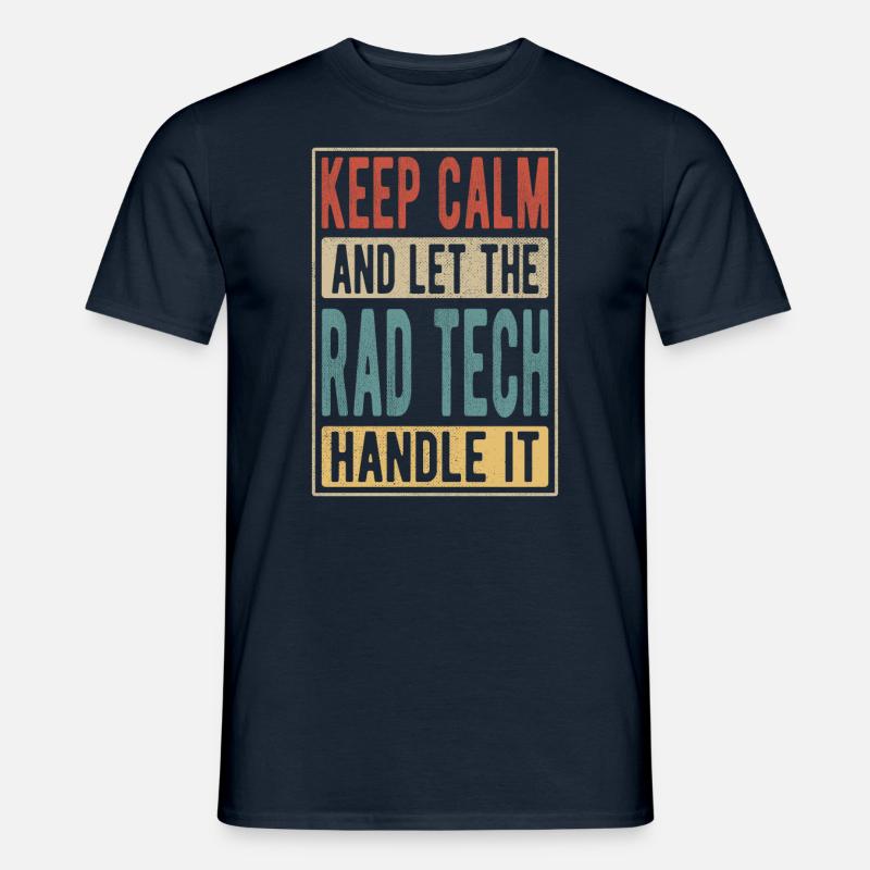 Rad Tech Retro Geschenk - Männer T-Shirt - Navy
