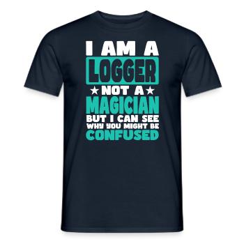 Bûcheron - T-shirt homme - marine - Devant - AI Model Male 178 light (178cm)