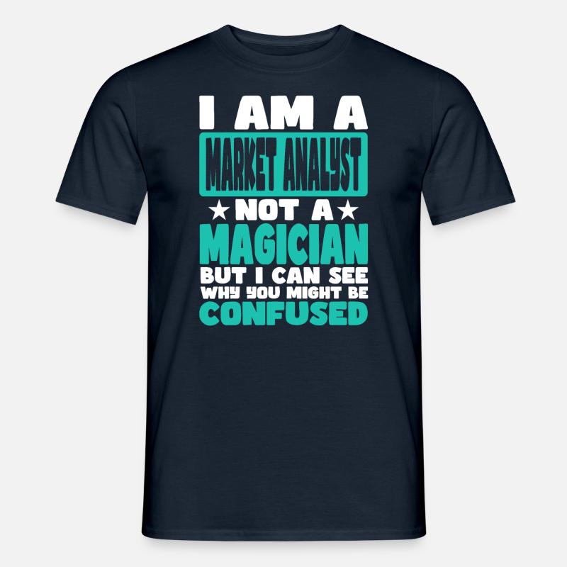 Marktanalyst - Männer T-Shirt - Navy