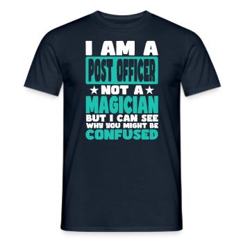 Agent des postes - T-shirt homme - marine - Devant - AI Model Male 178 light (178cm)