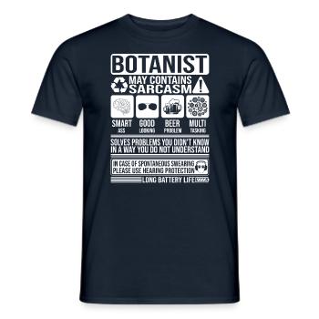 Botaniker Sarkasmus lustig Geschenk Botaniker - Männer T-Shirt - Navy - Vorne - AI Model Male 178 light (178cm)