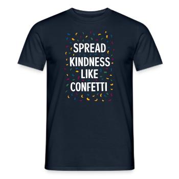 Répandez la gentillesse comme des confettis - T-shirt homme - marine - Devant - AI Model Male 178 light (178cm)
