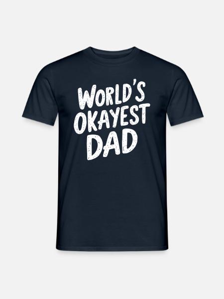 Weltbester Okayester Papa - Männer T-Shirt - Navy