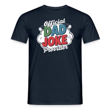 Offizieller Dad Joke Versorger - Männer T-Shirt - Navy - Vorne - AI Model Male 178 light (178cm)