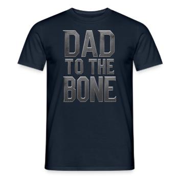 Motif de papa à l’os pour les pères - T-shirt homme - marine - Devant - AI Model Male 178 light (178cm)