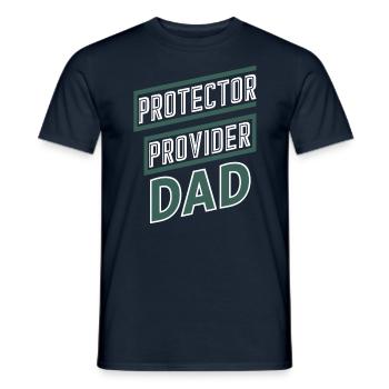 Protector Provider Dad Stolzer Vater - Männer T-Shirt - Navy - Vorne - AI Model Male 178 light (178cm)