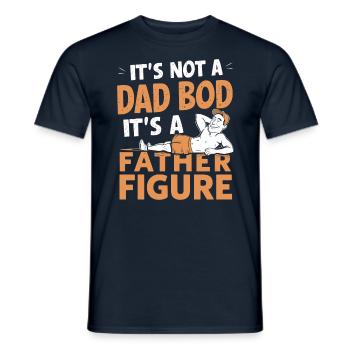 Pas un corps de papa mais une figure paternelle - T-shirt homme - marine - Devant - AI Model Male 178 light (178cm)