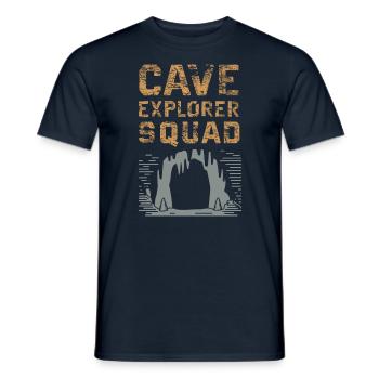 Cave Explorer Squad Abenteuer - Männer T-Shirt - Navy - Vorne - AI Model Male 178 light (178cm)