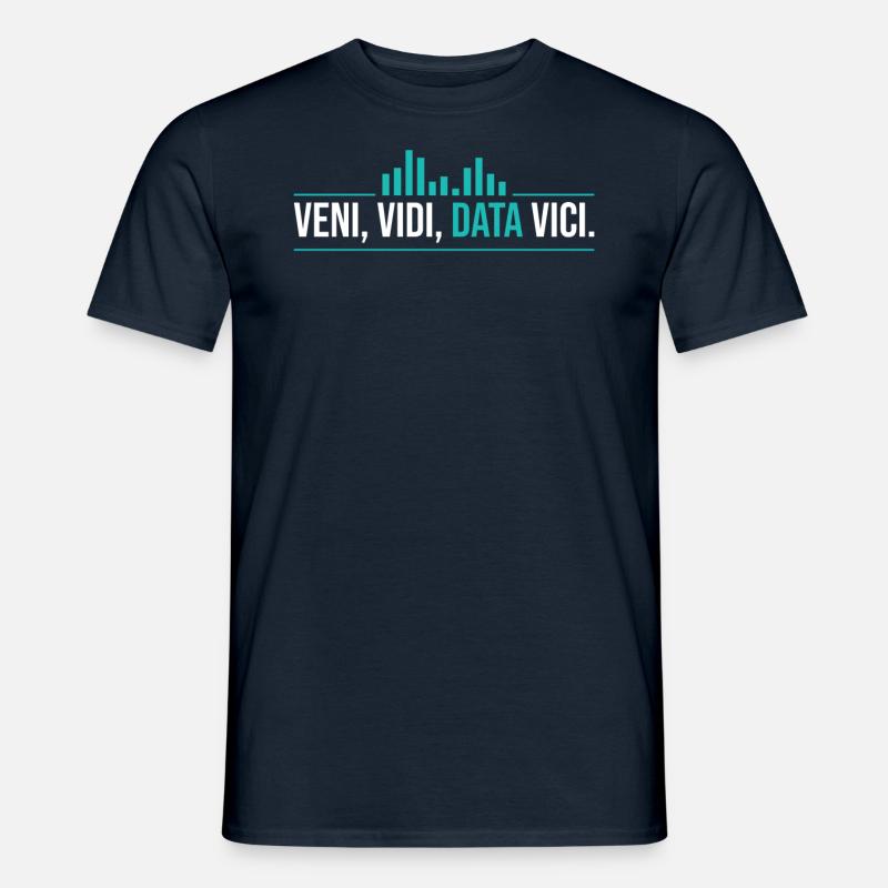 Veni, Vidi, Data Vici Statistician - Männer T-Shirt - Navy