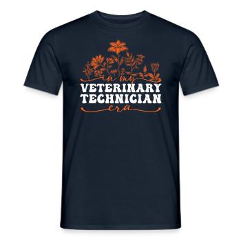 In My Veterinary Technician Era - Men's T-Shirt - navy - Front - AI Model Male 178 light (178cm)
