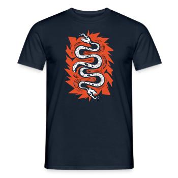 Dieu aztèque Mythologie ancienne Coatlicue - T-shirt homme - marine - Devant - AI Model Male 178 light (178cm)