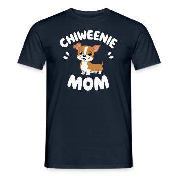 Chiweenie Mom - Maman chien aimante - T-shirt homme - marine - Devant - AI Model Male 178 light (178cm)