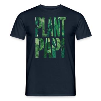 Plant Papi Gärtner Papa Natur Liebhaber - Männer T-Shirt - Navy - Vorne - AI Model Male 178 light (178cm)