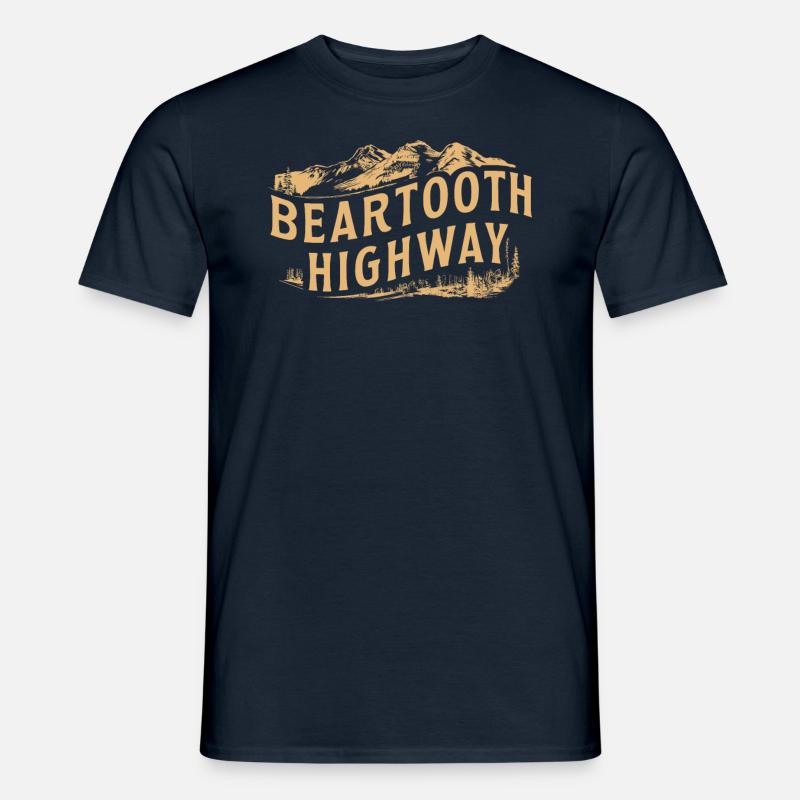Beartooth Highway Abenteuer Berge - Männer T-Shirt - Navy