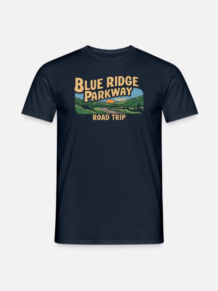 Blue Ridge Parkway Road Trip Abenteuer - Männer T-Shirt - Navy