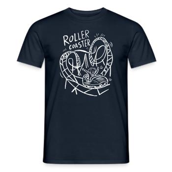 Roller Coaster Adventure Graphics Fun - Men's T-Shirt - navy - Front - AI Model Male 178 light (178cm)