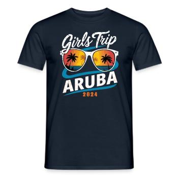 Girls Trip Aruba 2024 - Men's T-Shirt - navy - Front - AI Model Male 178 light (178cm)