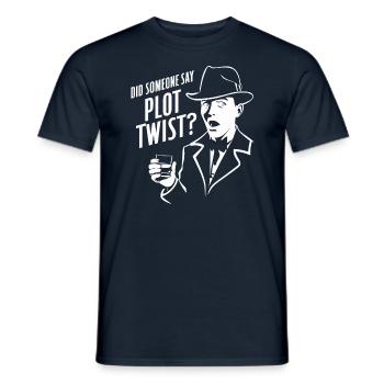 Murder Mystery Dinner Outfit Plot Twist - Männer T-Shirt - Navy - Vorne - AI Model Male 178 light (178cm)