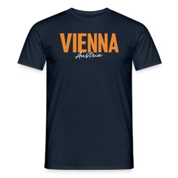 Vienna Austria Souvenir for Travel - Men's T-Shirt - navy - Front - AI Model Male 178 light (178cm)