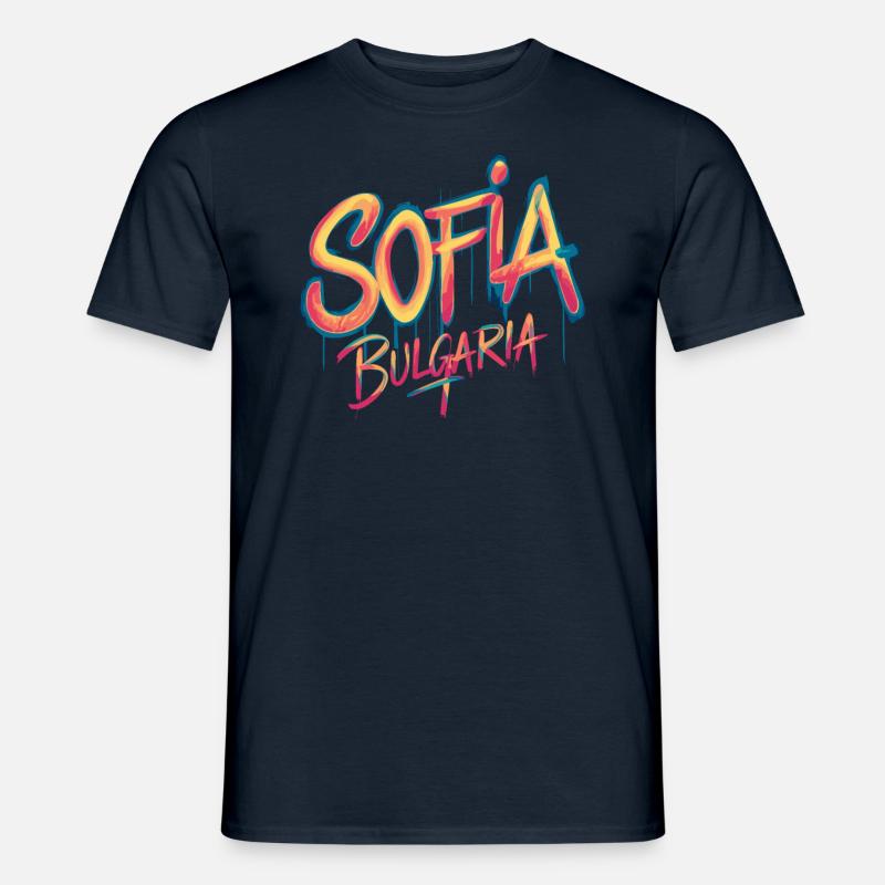 Sofia Bulgarien Souvenir - Männer T-Shirt - Navy