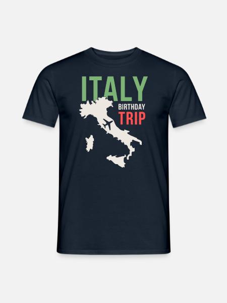 Voyage d’anniversaire en Italie - T-shirt homme - marine