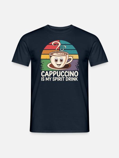 Il cappuccino è la mia bevanda spiritosa - T-shirt uomo - navy