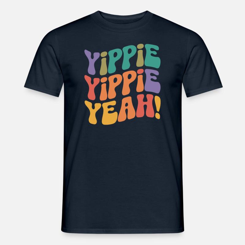 Yippie Yippie Yeah - Männer T-Shirt - Navy