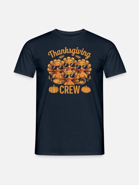 Thanksgiving Crew Sweet Turkeys - Men's T-Shirt - navy