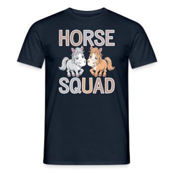 Groupes de chevaux Conception Horse Squad - T-shirt homme - marine - Devant - AI Model Male 178 light (178cm)