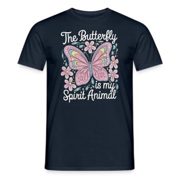 Schmetterling Le papillon est mon animal spirituel - T-shirt homme - marine - Devant - AI Model Male 178 light (178cm)