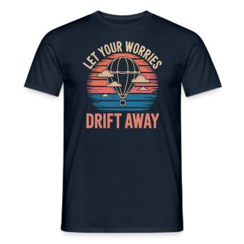 Laissez vos soucis s’envoler Montgolfière - T-shirt homme - marine - Devant - AI Model Male 178 light (178cm)