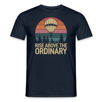 Hot Air Balloon: Beyond the Ordinary - Men's T-Shirt - navy - Front - AI Model Male 178 light (178cm)