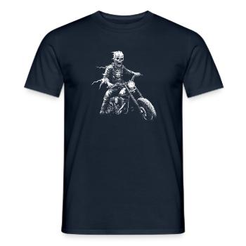 Zombie Biker - Männer T-Shirt - Navy - Vorne - AI Model Male 178 light (178cm)