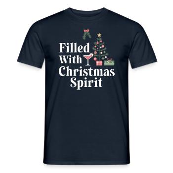 Rempli d’ de Noël - T-shirt homme - marine - Devant - AI Model Male 178 light (178cm)