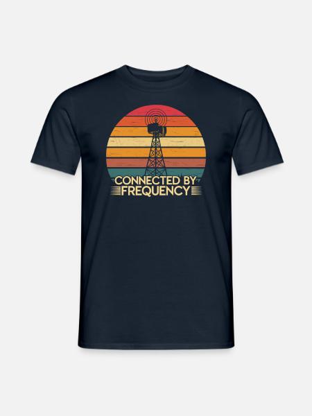 Amateurfunker Verbunden Durch Frequenz - Männer T-Shirt - Navy