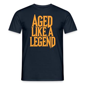 Birthday Getting Older Like a Legend - Men's T-Shirt - navy - Front - AI Model Male 178 light (178cm)