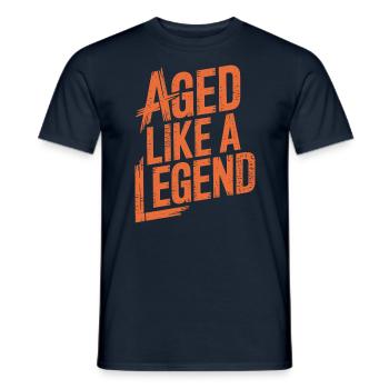 Vieilli comme une légende Anniversaire Vieillir - T-shirt homme - marine - Devant - AI Model Male 178 light (178cm)