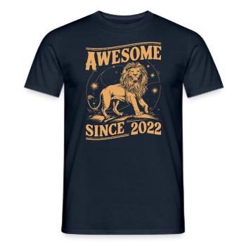 Leo Astrological Sign Zodiac Birthday Year 2022Leo - Männer T-Shirt - Navy - Vorne - AI Model Male 178 light (178cm)