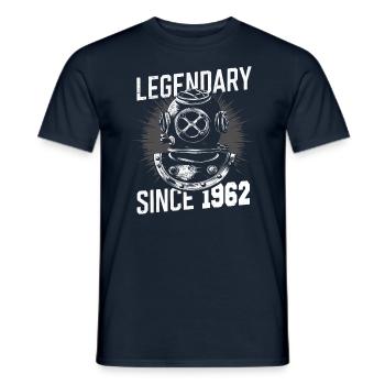 Légendaire depuis 1962 - Plongeur Anniversaire - T-shirt homme - marine - Devant - AI Model Male 178 light (178cm)
