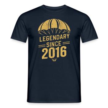 Legendary Since 2016 - Skydiver Birthday Vintage - Men's T-Shirt - navy - Front - AI Model Male 178 light (178cm)