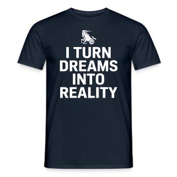 Capricorn zodiac sign: I make dreams come true - Men's T-Shirt - navy - Front - AI Model Male 178 light (178cm)