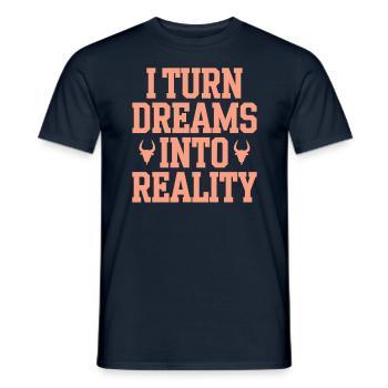 Capricorn zodiac sign I make dreams come true - Men's T-Shirt - navy - Front - AI Model Male 178 light (178cm)