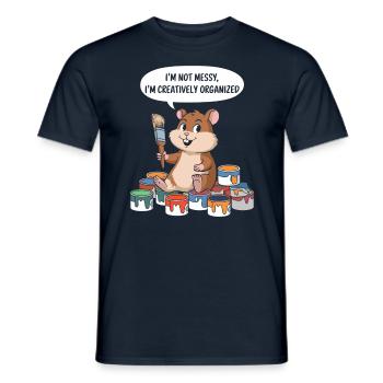 Künstler Maler Kreativ Organisiert Niedlicher - Männer T-Shirt - Navy - Vorne - AI Model Male 178 light (178cm)