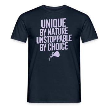 Wassermann Sternzeichen Einzigartig von Natur aus - Männer T-Shirt - Navy - Vorne - AI Model Male 178 light (178cm)