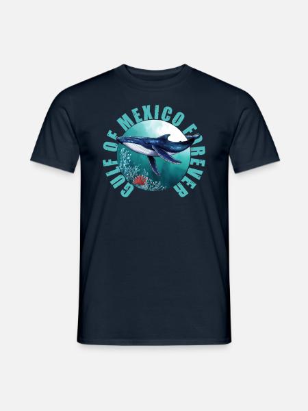 Gulf Of Mexico Forever Wal - Männer T-Shirt - Navy
