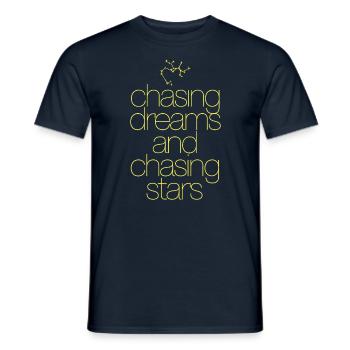 Sagittarius Zodiac Signs: Dreams and Chasing Stars - Men's T-Shirt - navy - Front - AI Model Male 178 light (178cm)